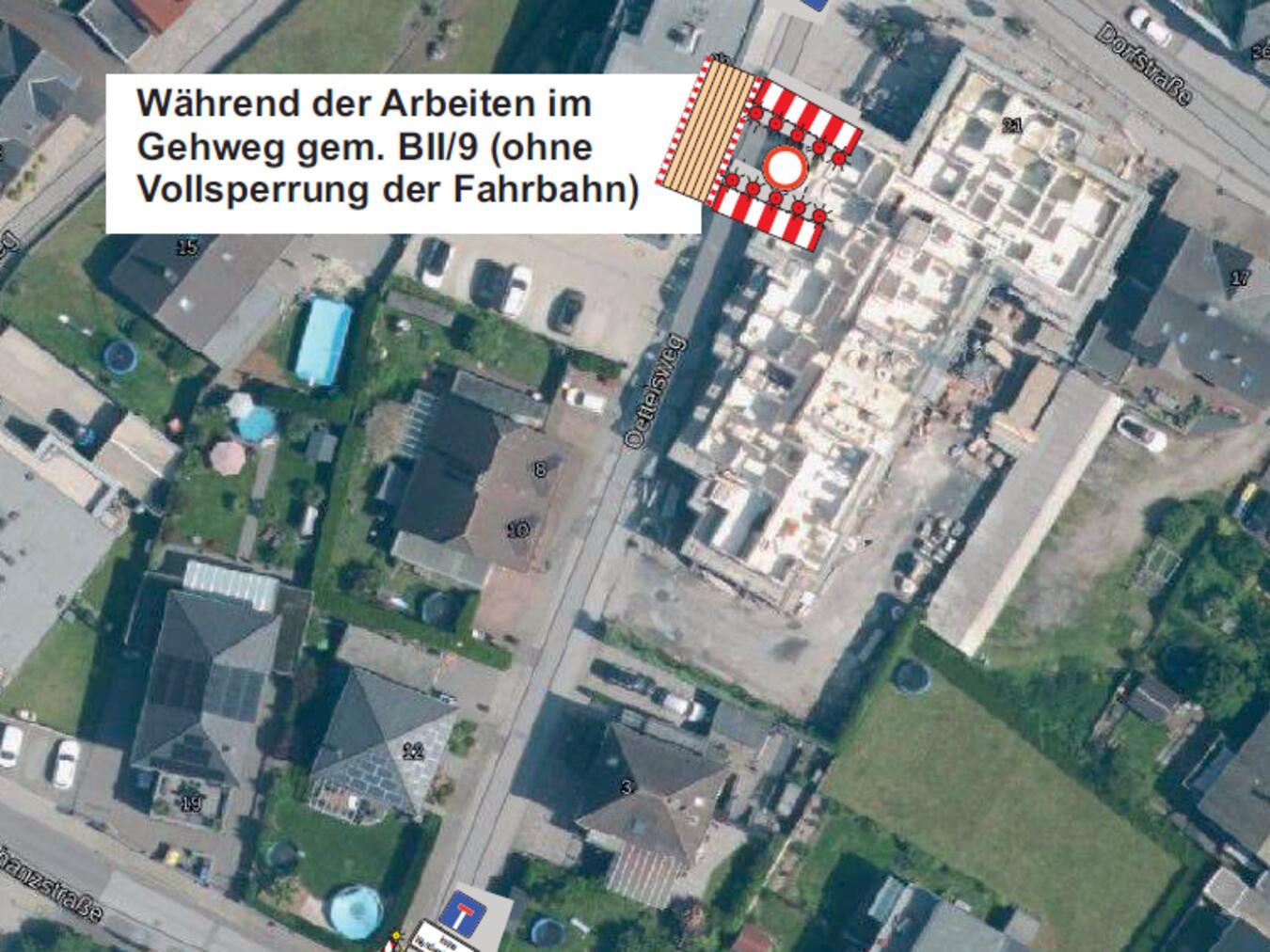 Bauarbeiten auf dem Oettelsweg 