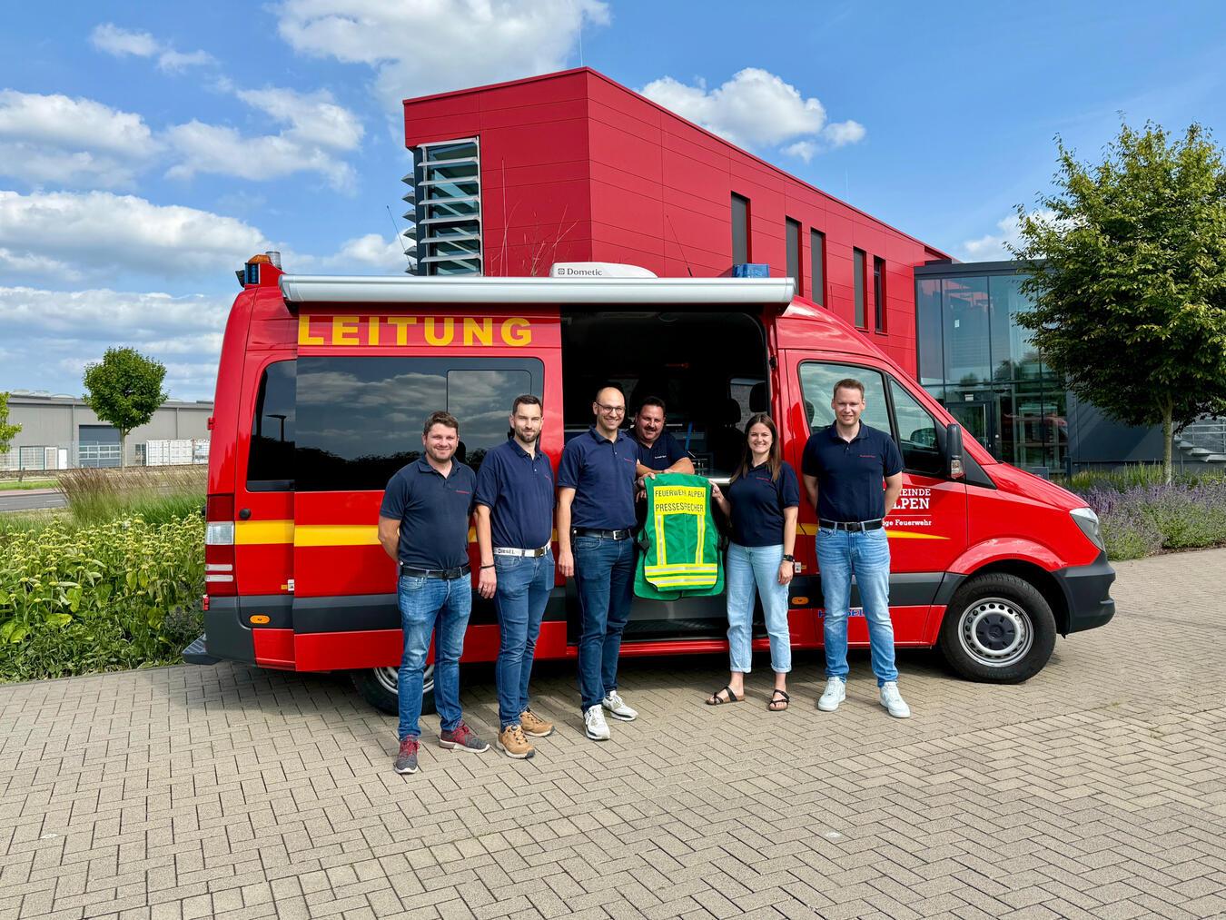 Feuerwehr Alpen stellt Team für Presse- und Öffentlichkeitsarbeit neu auf 