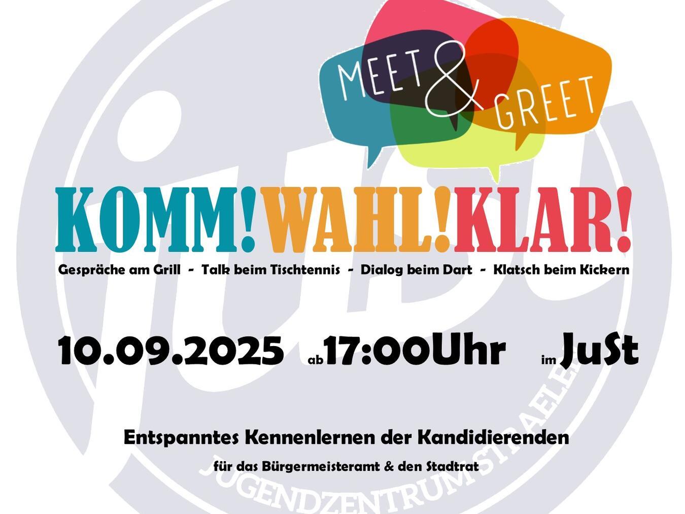 Meet & greet mit Kandidaten 