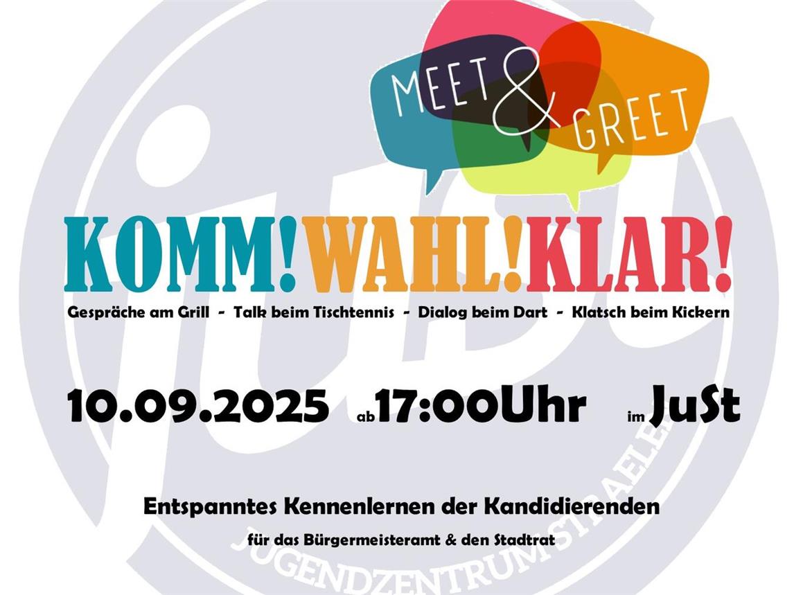 Meet & greet mit Kandidaten