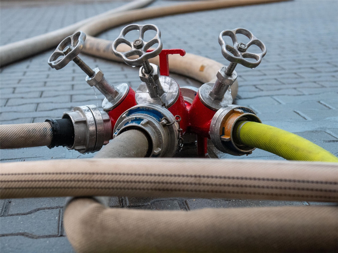 Strohlagerbrand in Labbeck