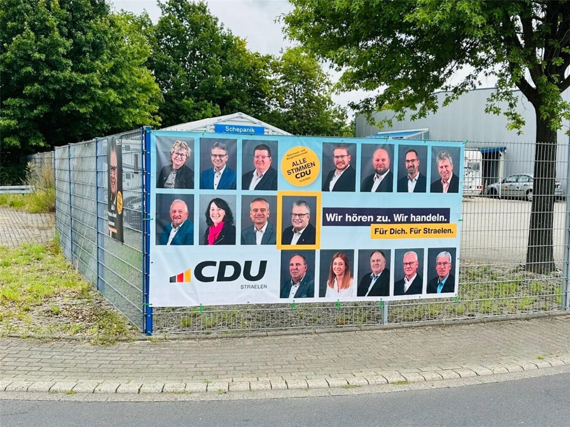 Erneut Wahlplakate in Straelen zerstört