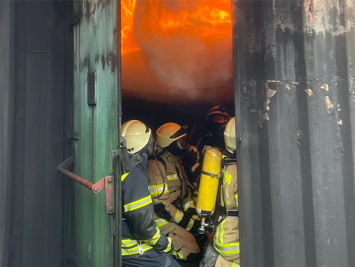 Atemschutztraining für die Kalkarer Feuerwehr
