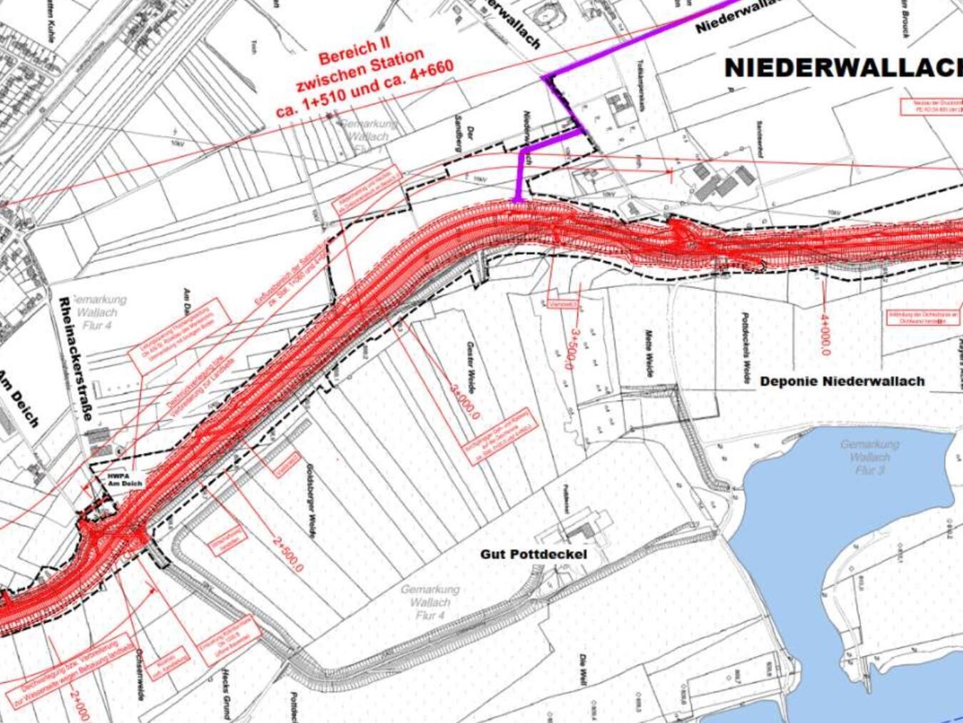 Regen erschwert Deich-Sanierung 