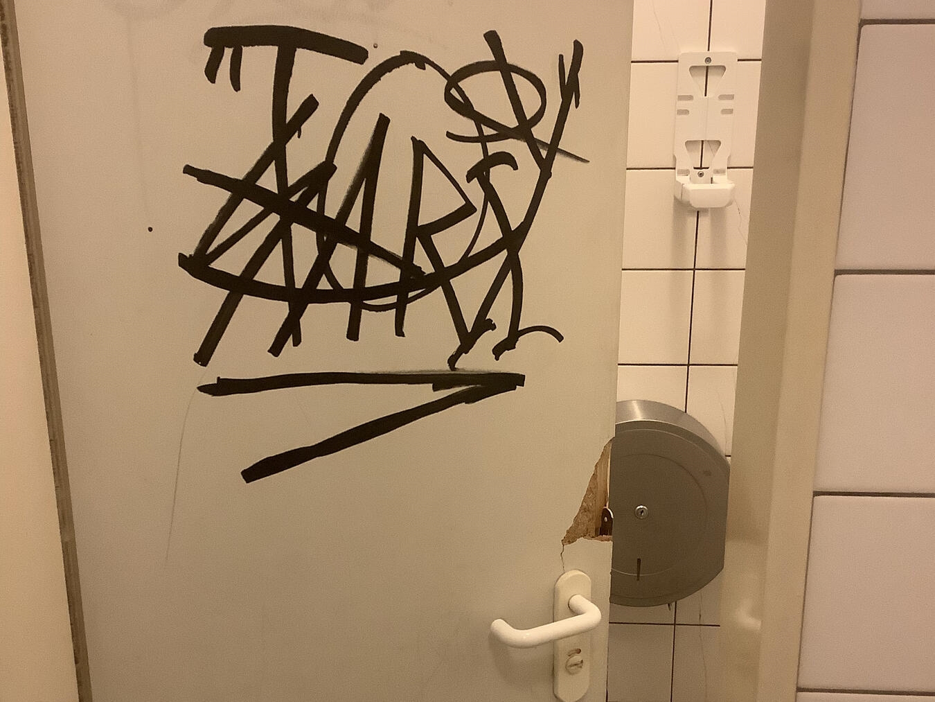 Wiederholte Beschädigungen an öffentlichen Toilettenanlagen in Alpen 