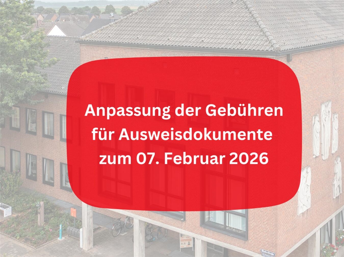 Anpassung der Gebühren für Ausweisdokumente