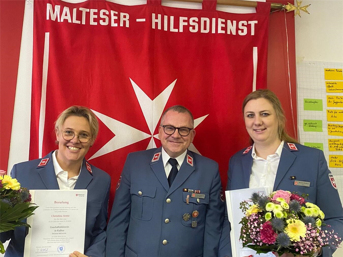 Neue Ortsleitung der Malteser in Kalkar berufen