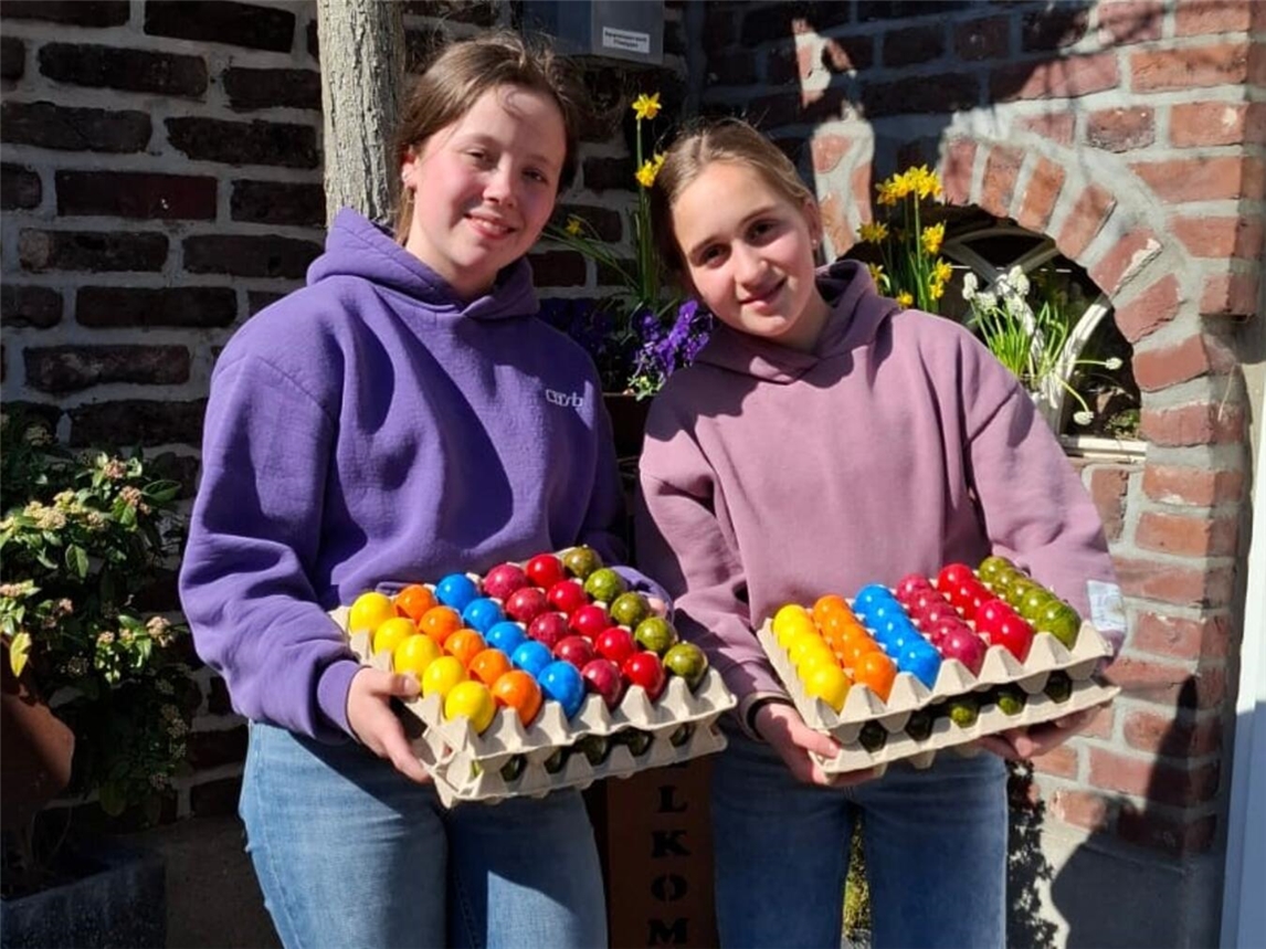 Osteraktion auf dem Gelderner Wochenmarkt
