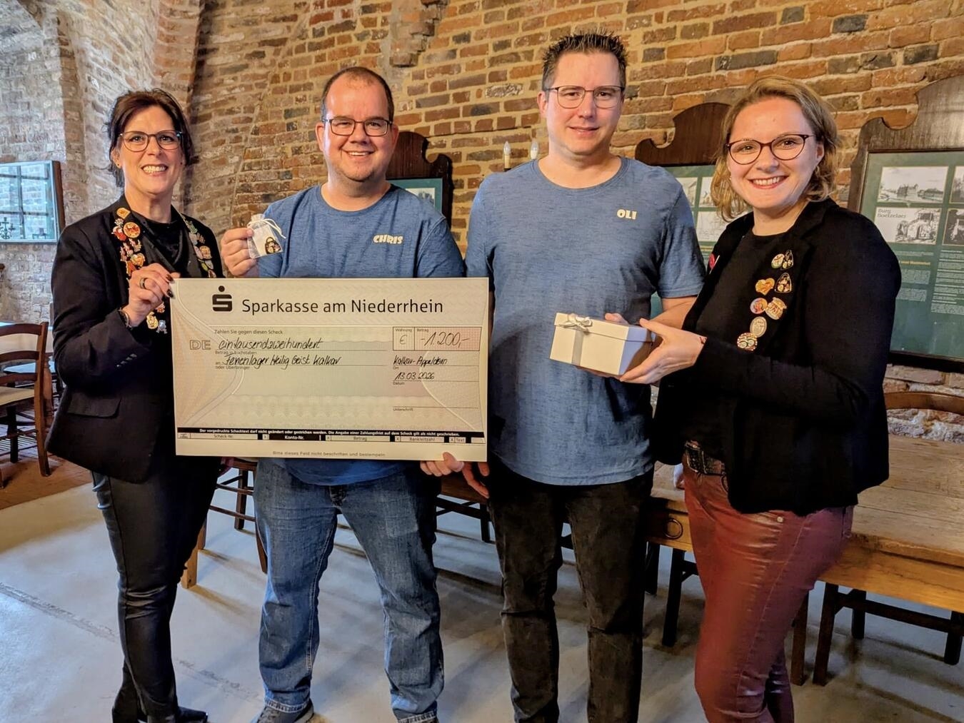 Spende für das Ferienlager Heilig Geist Kalkar vom Kinderkarneval Appeldorn 