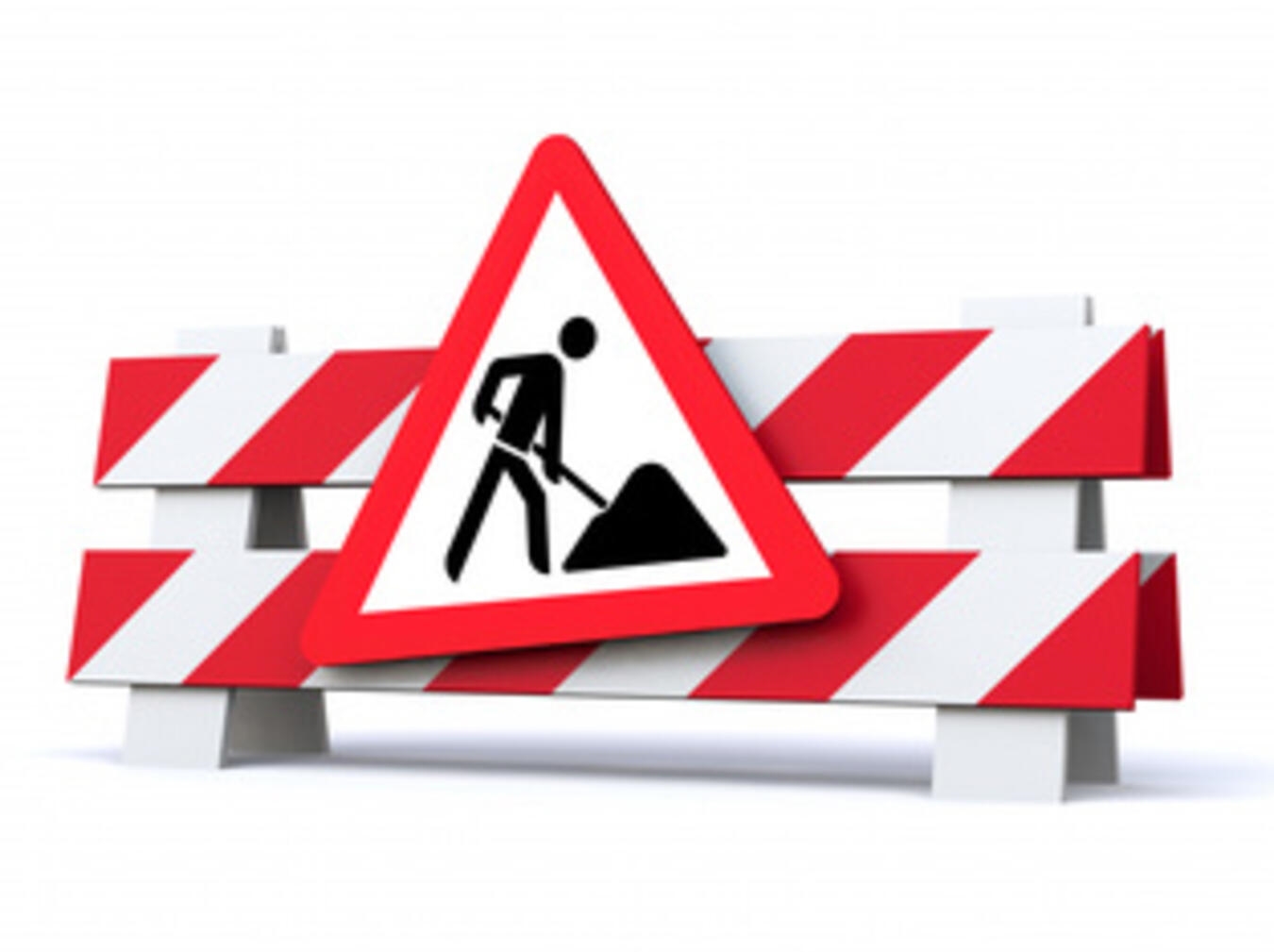 Sperrung der Weseler Straße in Issum 