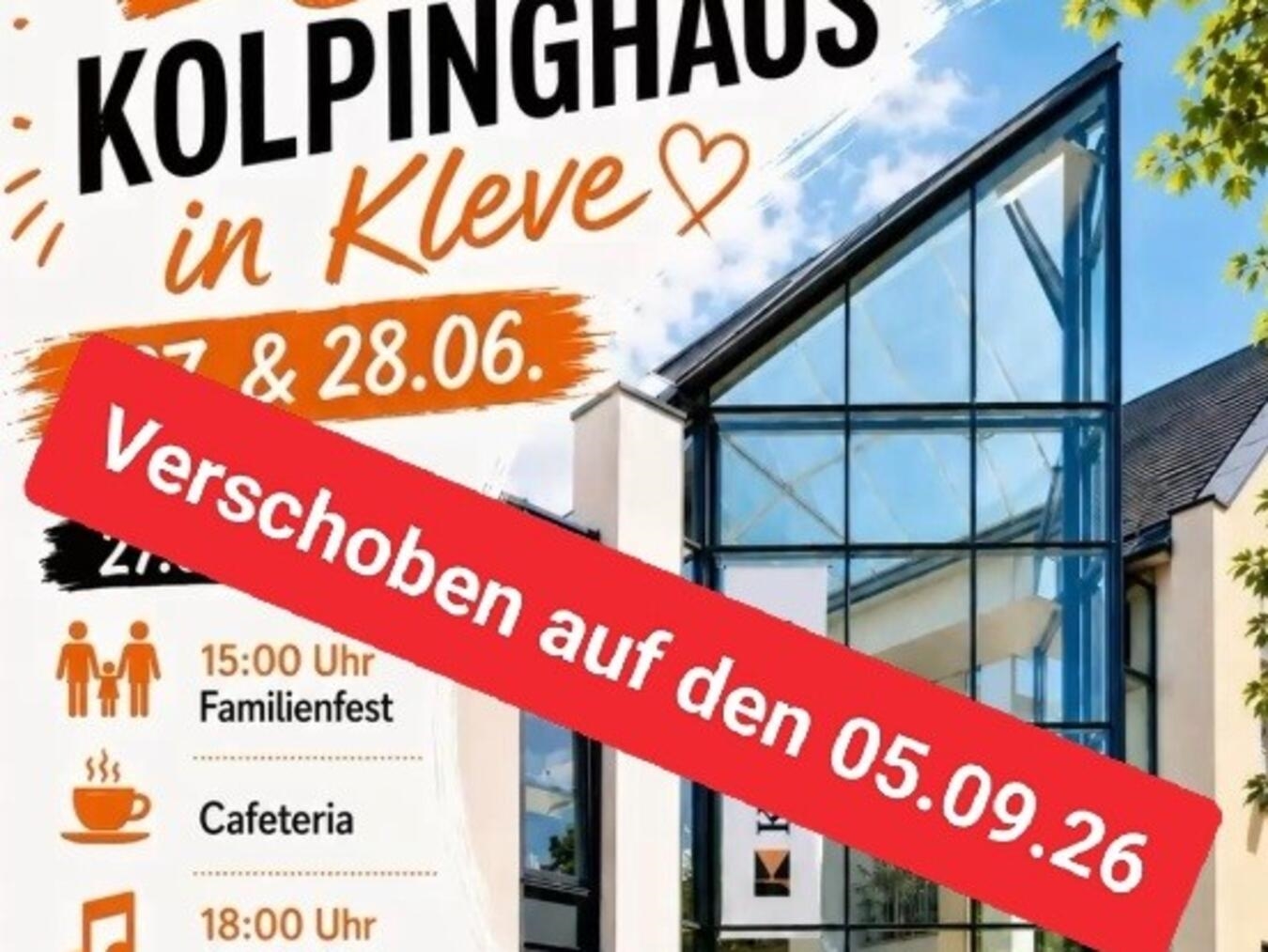 Verschoben: 25 Jahre Kolpinghaus 