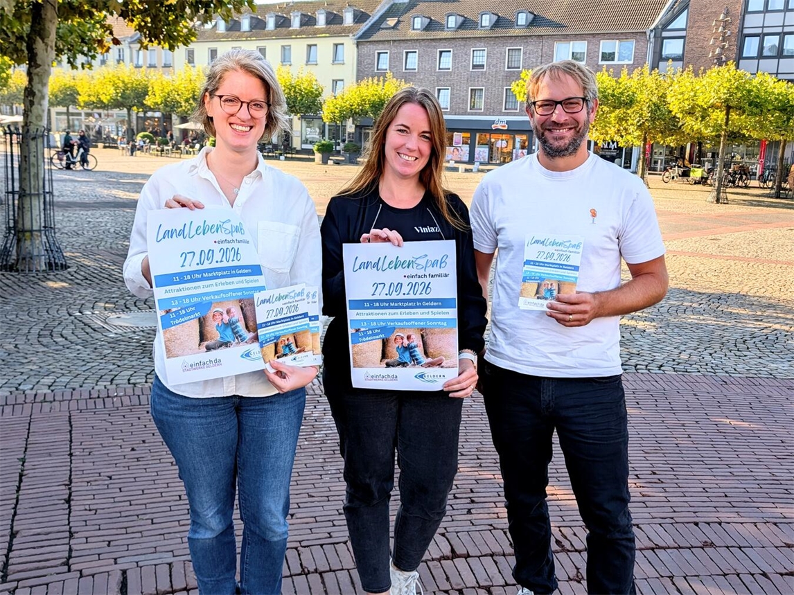 „LandLebenSpaß.einfach familiär“ auf dem Gelderner Marktplatz
