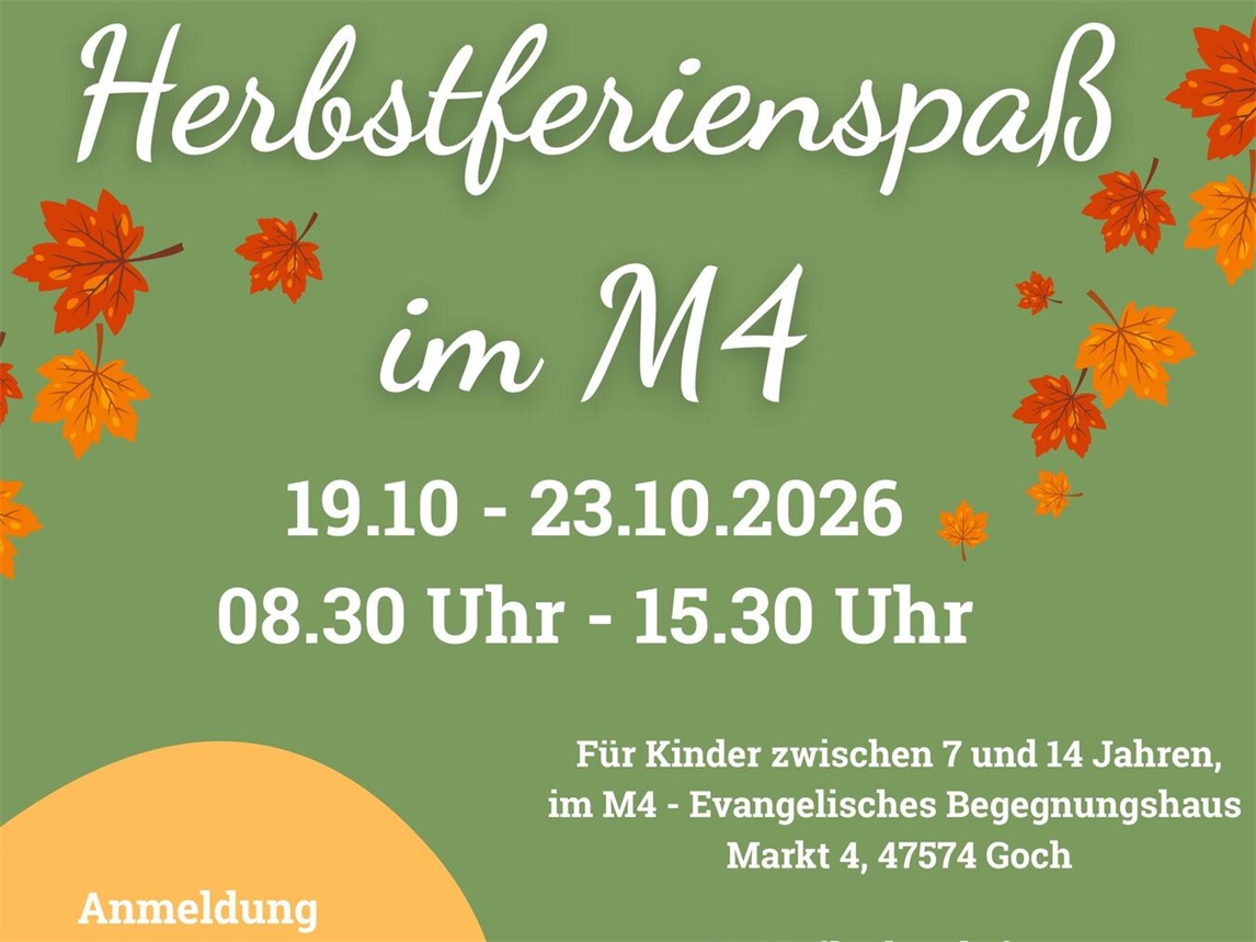Herbstferienspaß in der evangelischen Kirchengemeinde Goch