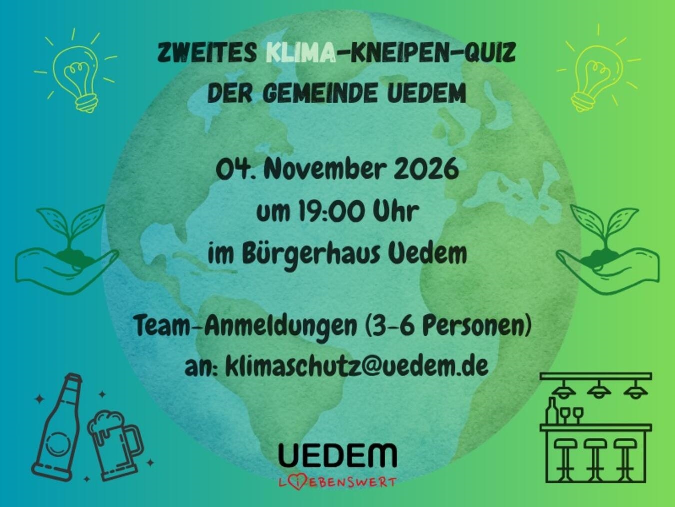 Uedemer Klima-Kneipen-Quiz geht in die zweite Runde 