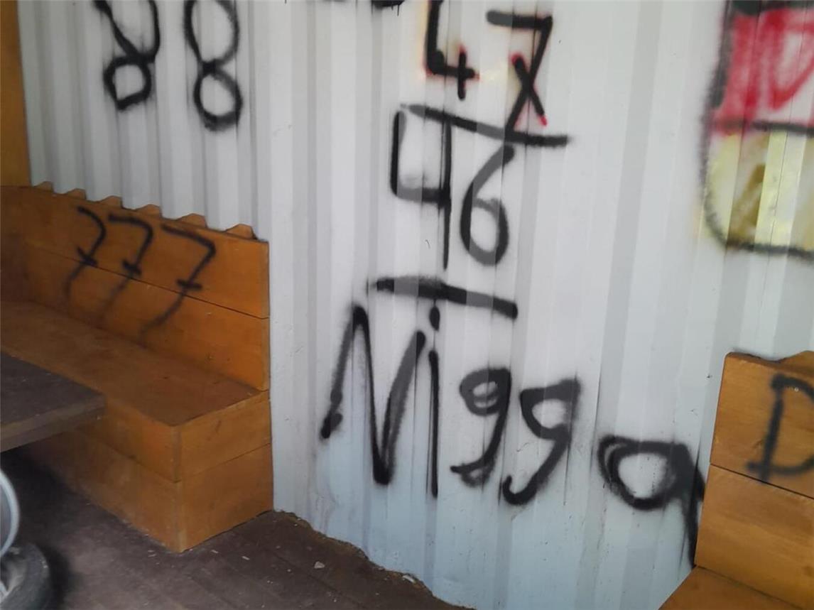 Jugendcontainer beschmiert