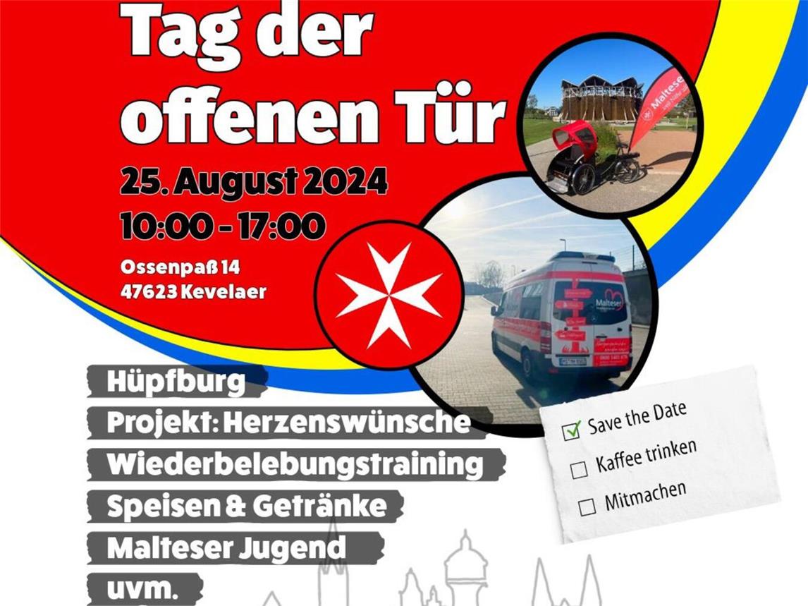 Offene Tür bei den Maltesern