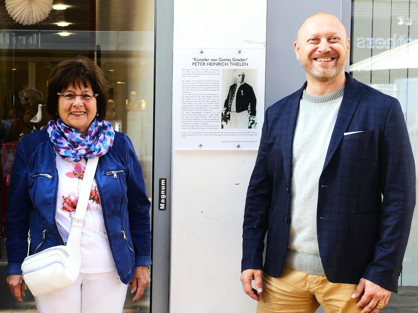 Gedenkplatte in Goch erinnert an Peter Heinrich Thielen 