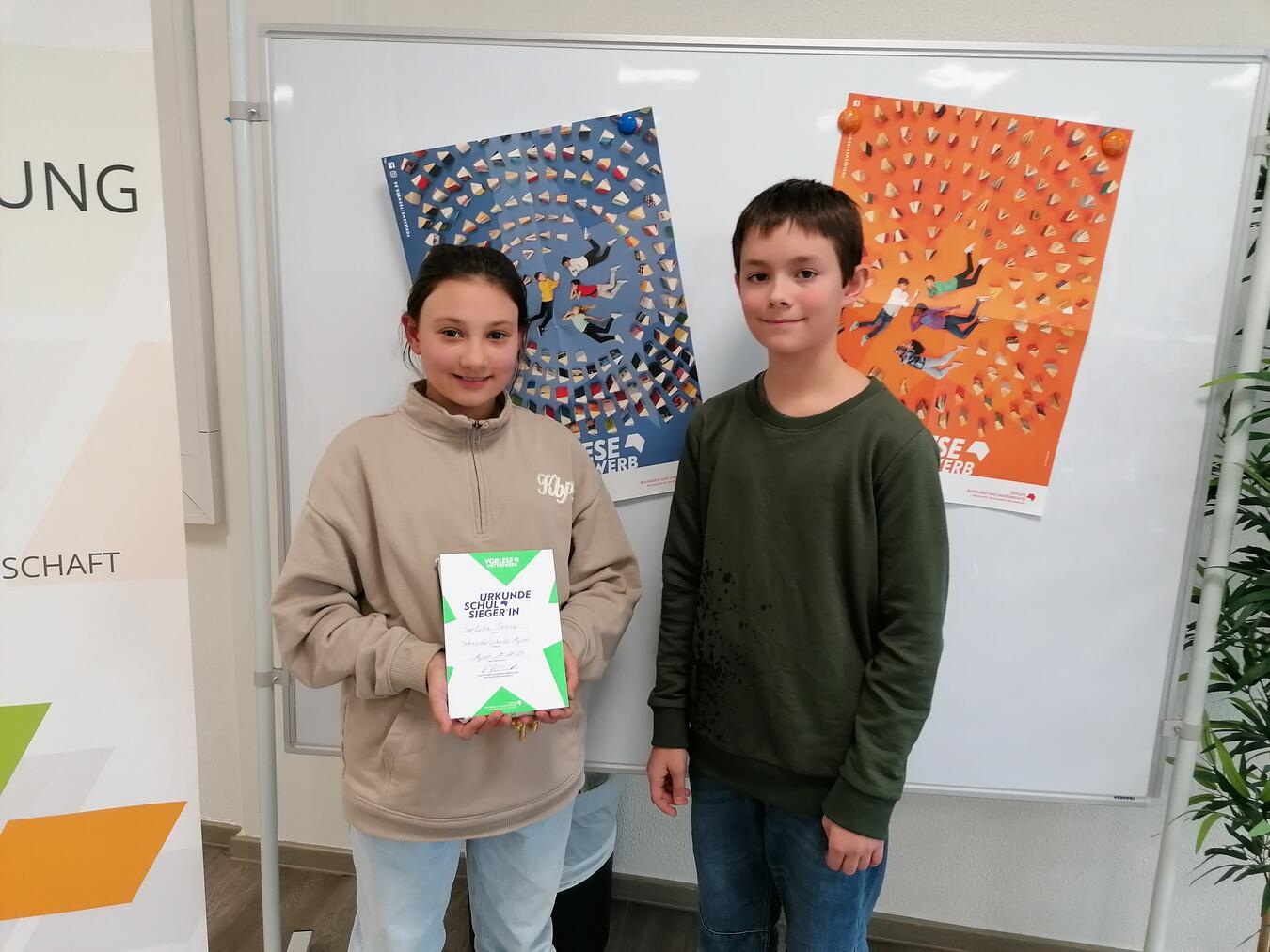 Vorlesewettbewerb an der Sekundarschule Alpen 