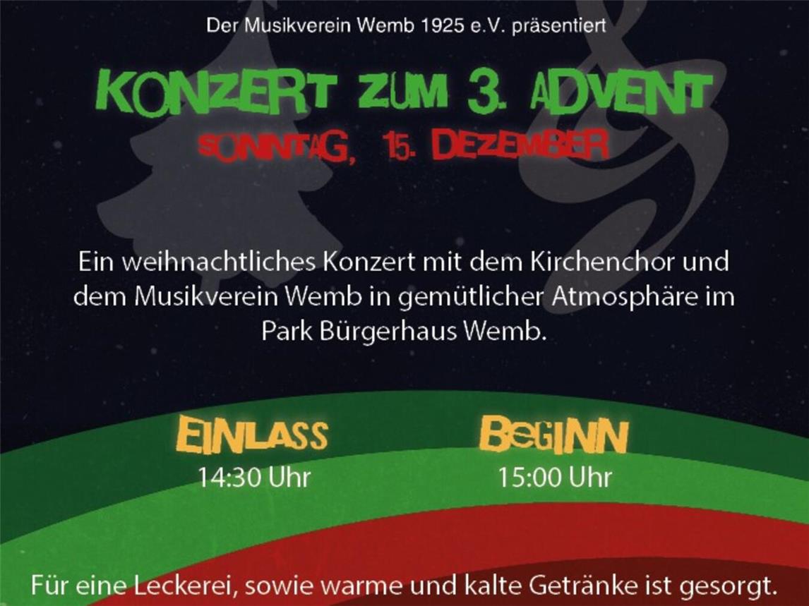 Weihnachtskonzert
im Park