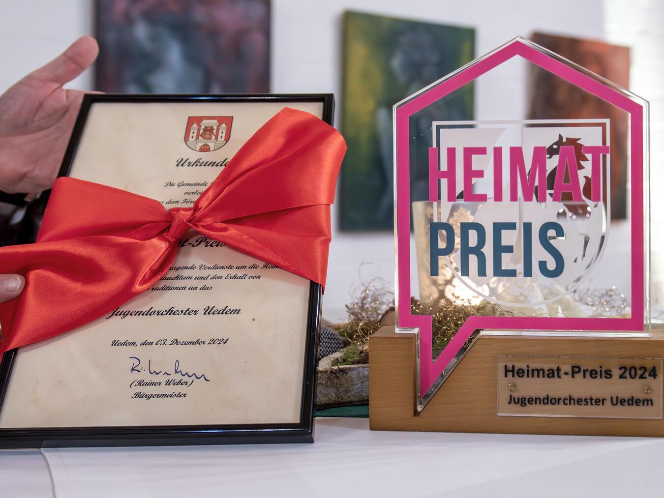 Jugendorchester Uedem mit Heimat-Preis 2024 geehrt 