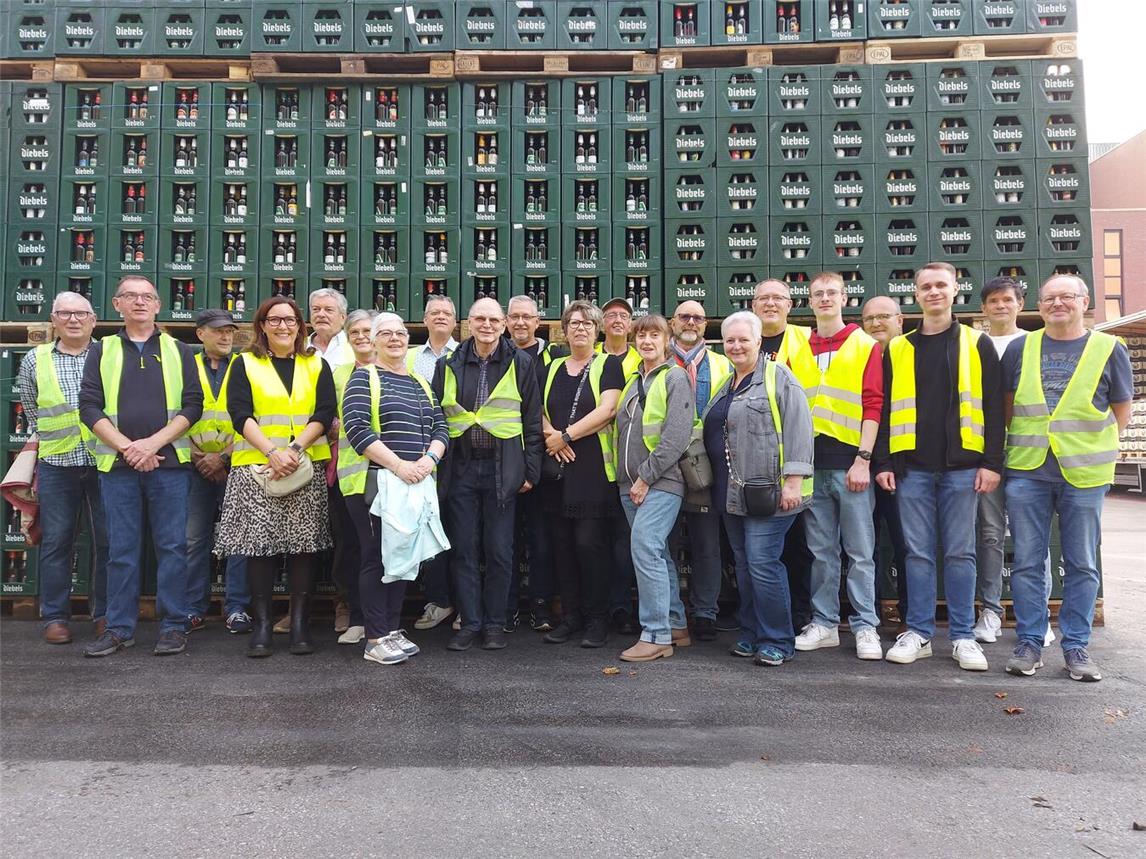IGBCE OG Linker Niederrein besucht die Brauerei Diebels