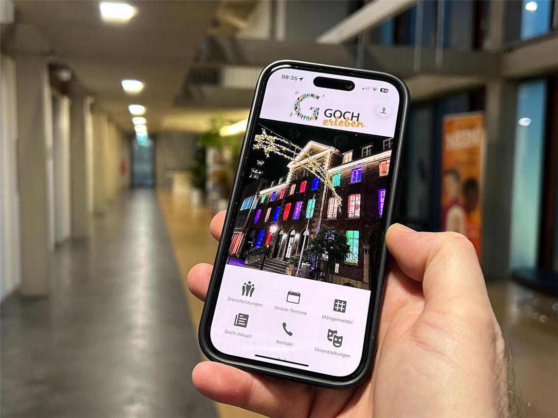 Rathaus-Termine über die Goch erleben-App buchen