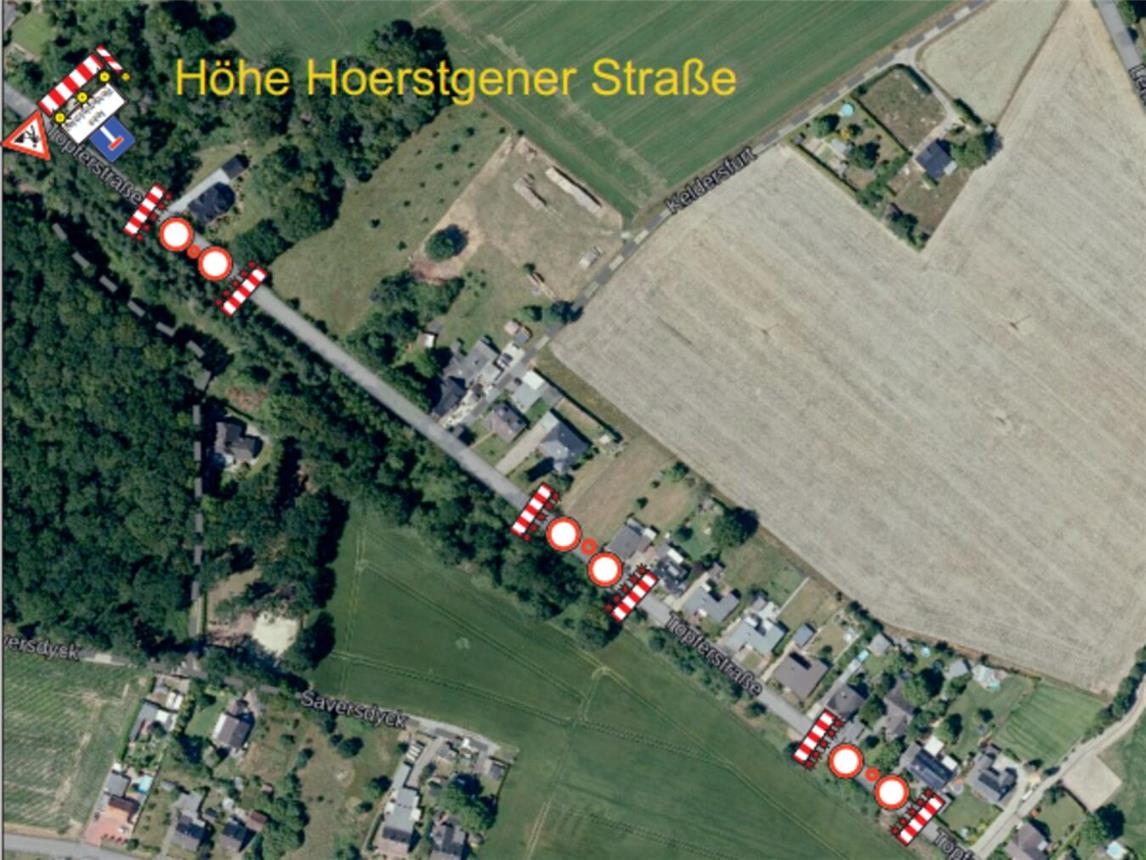 Bauarbeiten auf der Töpferstraße