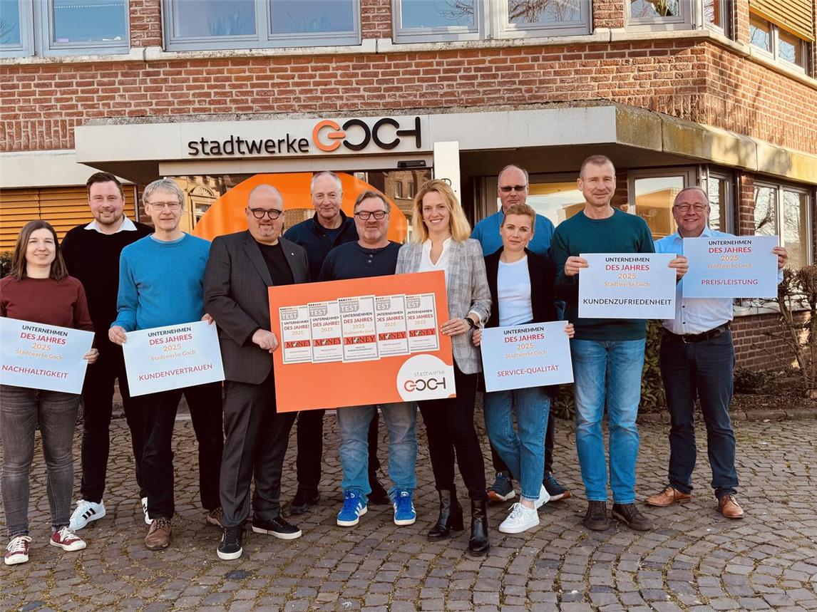 Hohe Auszeichnung für die Stadtwerke Goch