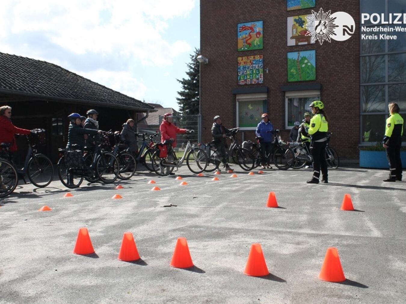 Pedelec-Training bei der Polizei 