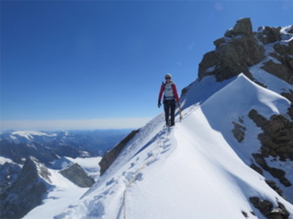 Birgit Lorenz berichtet über ihre Bergtouren in der Schweiz.Foto: privat