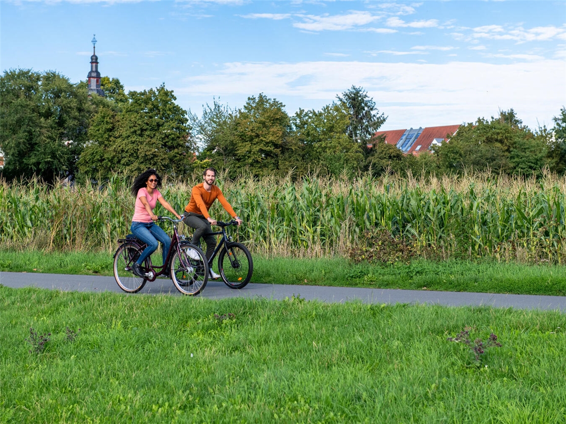 "Fahrradfahrer sammeln Kilometer für Klima-Bündnis bis 30. Mai, Foto von Thomas Vonier"