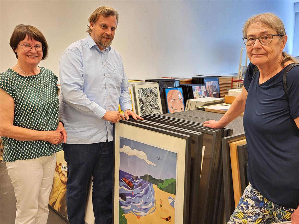 Blicken gemeinsam auf zehn Jahre Kooperation von PAN-Stiftung und HSRW zurück: (v. l.) Irene Möllenbeck, Christian Stindl und Gabriele Krafft. NN-Foto: MB