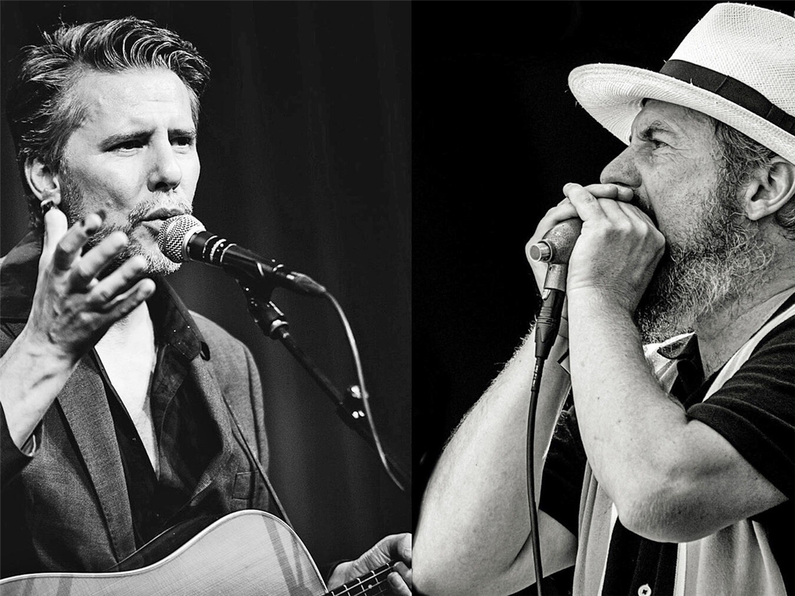 Blues-Größen an Mundharmonika und Gitarre treten am Samstag, 14. März, gemeinsam in Bredevoort auf. Foto: privat