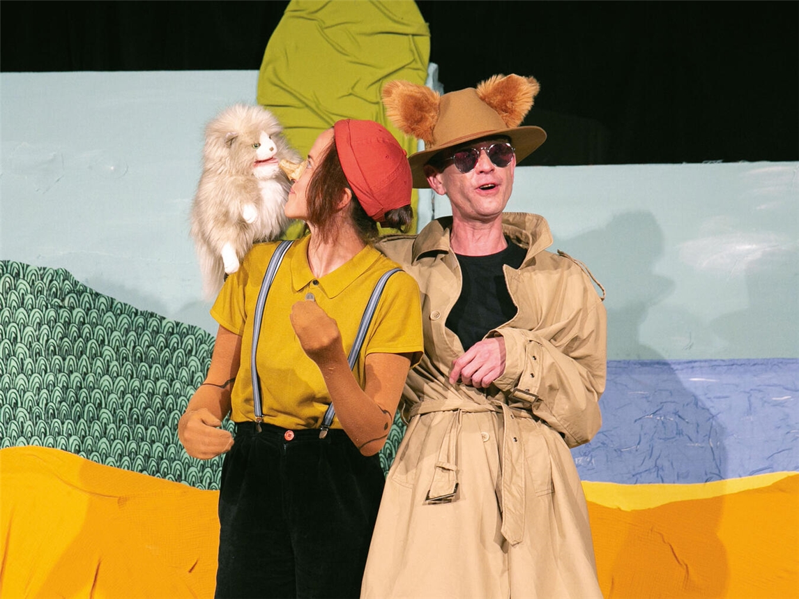 Bühnenbild der Theaterproduktion "Die Abenteuer des Pinocchio", Foto von Margarete Klenner.