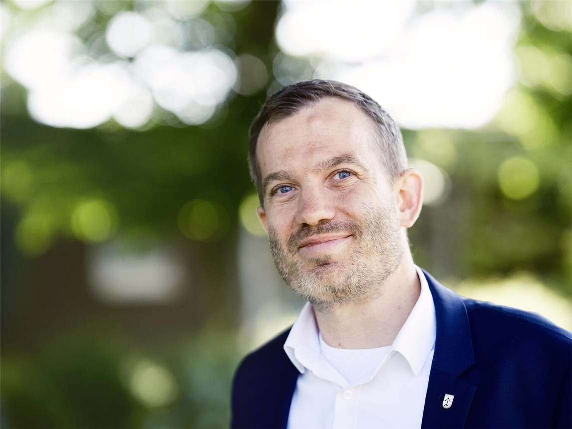 "Bürgermeister Bernd Kuse spricht über Straelens Entwicklungen, Foto privat"