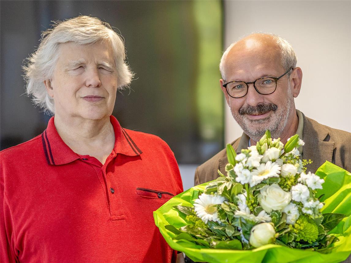 Bürgermeister Wolfgang Gebing würdigte Grossmanns Engagement, seine Verlässlichkeit und seine besondere Rolle als „erste Anlaufstelle“ für zahllose Anliegen. Foto: Stadt Kleve