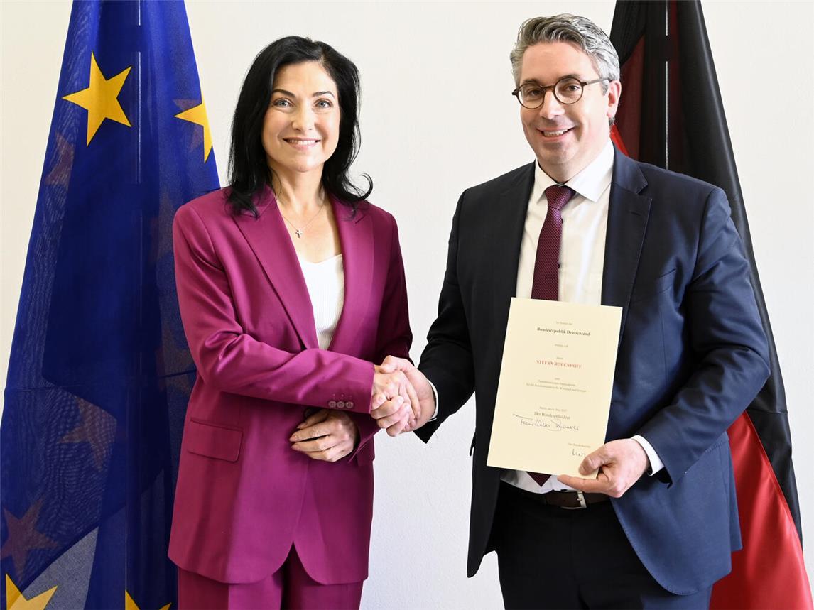 Bundeswirtschaftsministerin Katherina Reiche hat Stefan Rouenhoff zum Parlamentarischen Staatssekretär ernannt.Foto: Laurence Chaperon