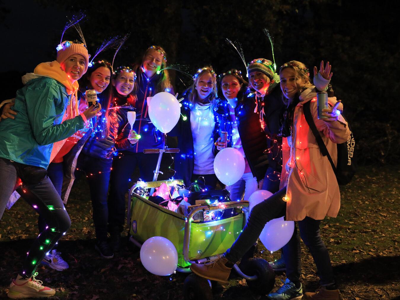 Bunt geschmückt mit vielen Lichtern geht es am Samstag, 21. September, wieder zum Light Walk in Straelen.Foto: privat