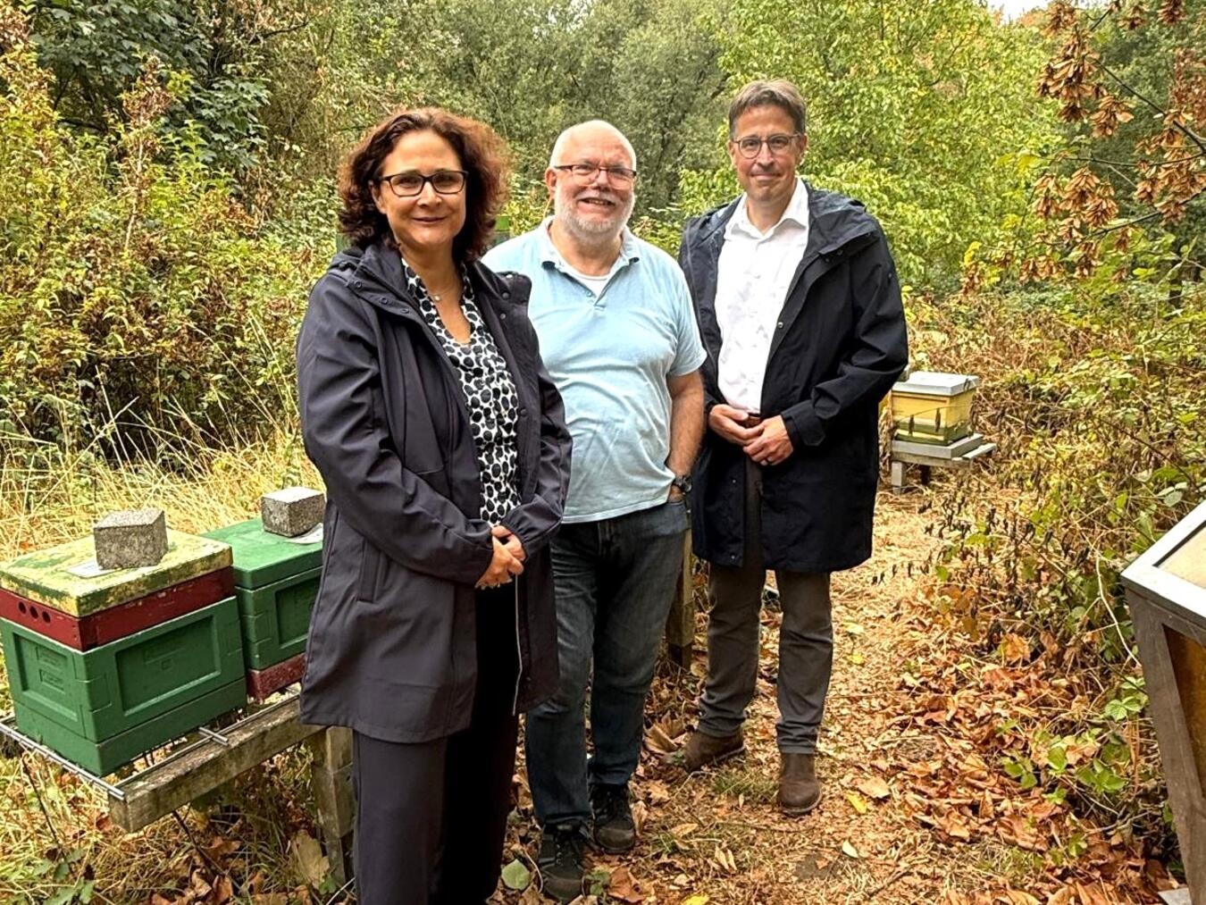 "Christin Becker, Stefan Loth und René Schneider bei Veranstaltung, Foto von Josef Gietemann"