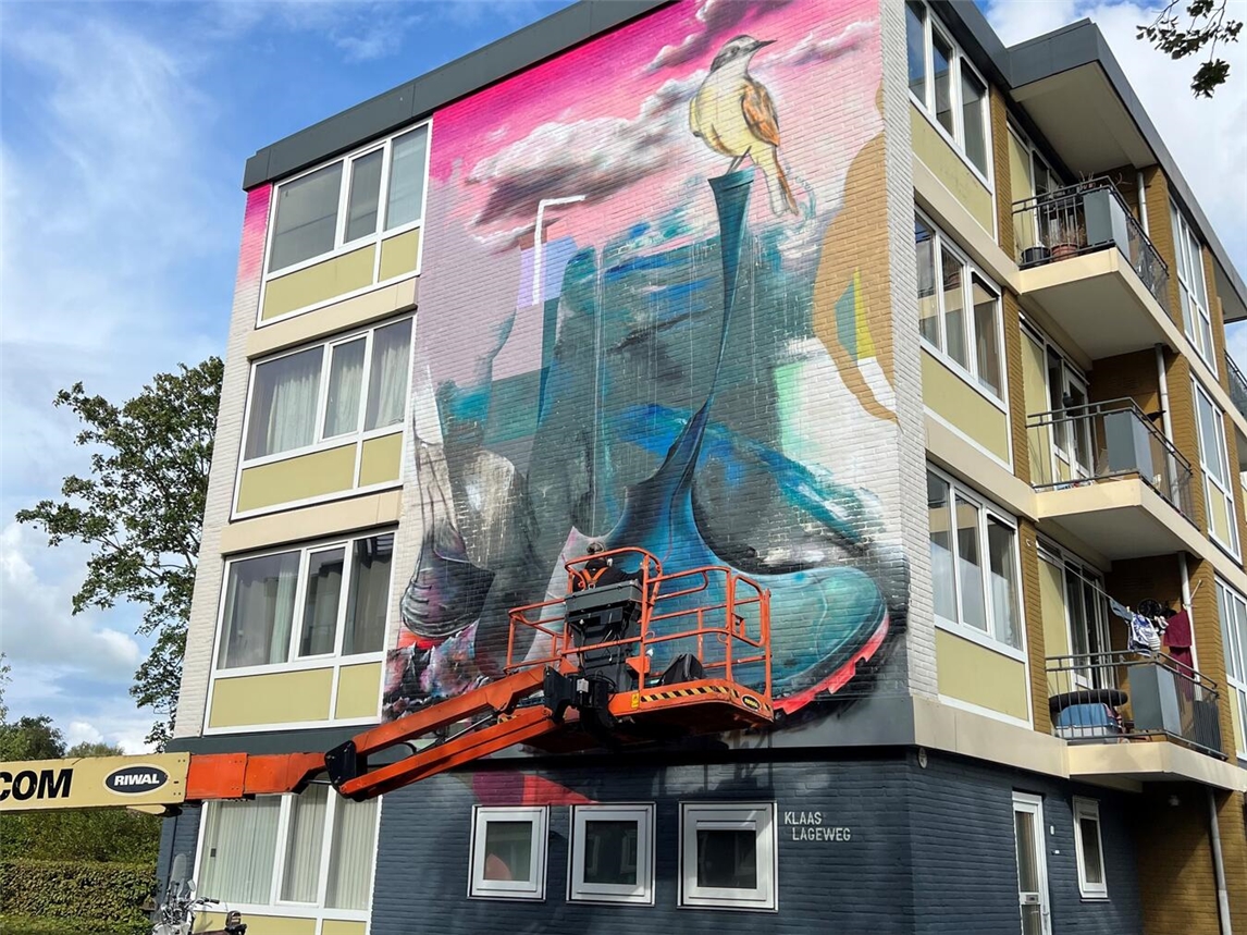 Clay and Clouds: Dieses Kunstwerk von Klaas Lageweg kann man in Leeuwarden bestaunen. Foto: Klaas Lageweg