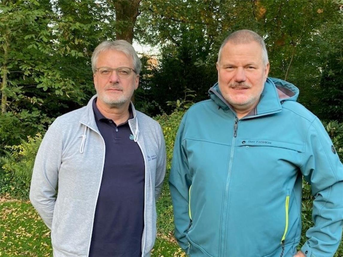 Clemens Schiffer und Prof. Dr. Joachim van Alst (v. l.) sprechen sich für für eine enge Verzahnung von ambulanten und stationären Hospizdiensten aus. Foto: privat