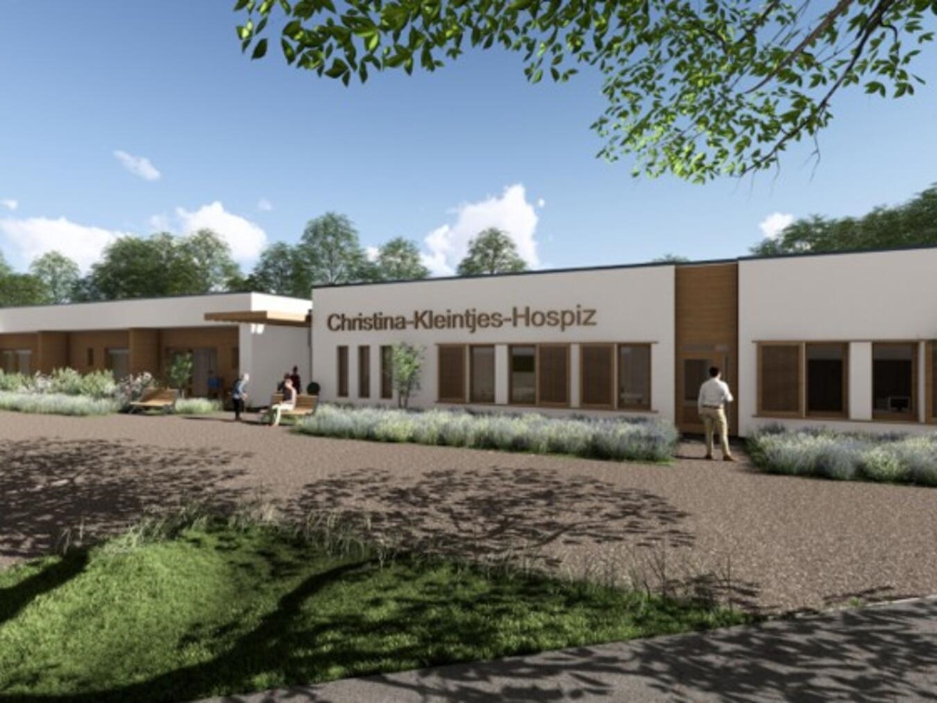 "Visualisierung des geplanten Hospizes in Emmerich von der Christina-Kleintjes-Hospiz-Stiftung"