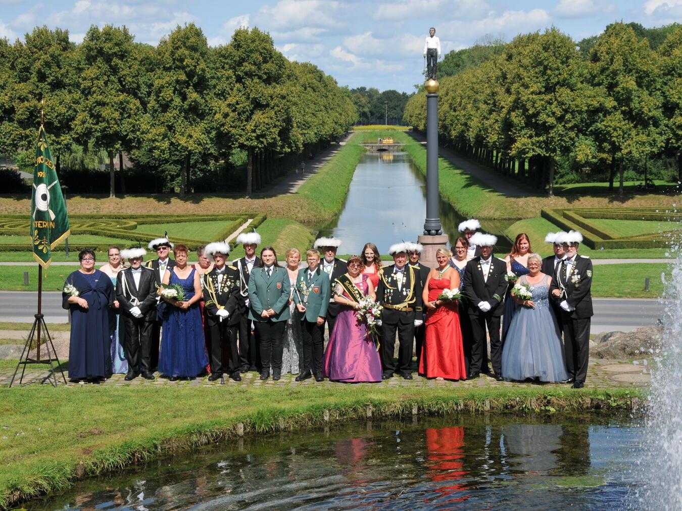 Das 85. Königspaar geht als Ela Walterfang I. und Reinhold Walterfang I. in die Vereinsgeschichte ein. Foto: BSV 1924