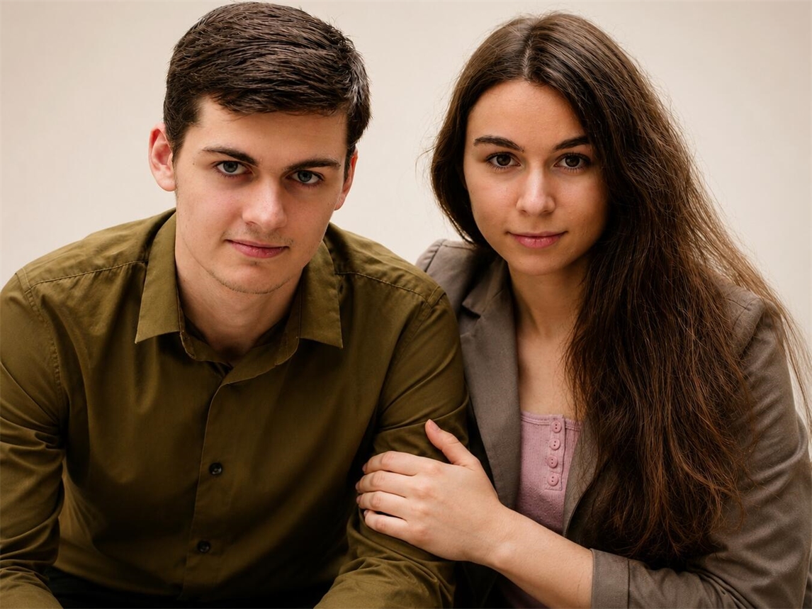 "Clara und Andreas Strobel Duo spielt Klavier und Violine, Thema 'von Frühling bis Fjord', Musikreise Konzert"