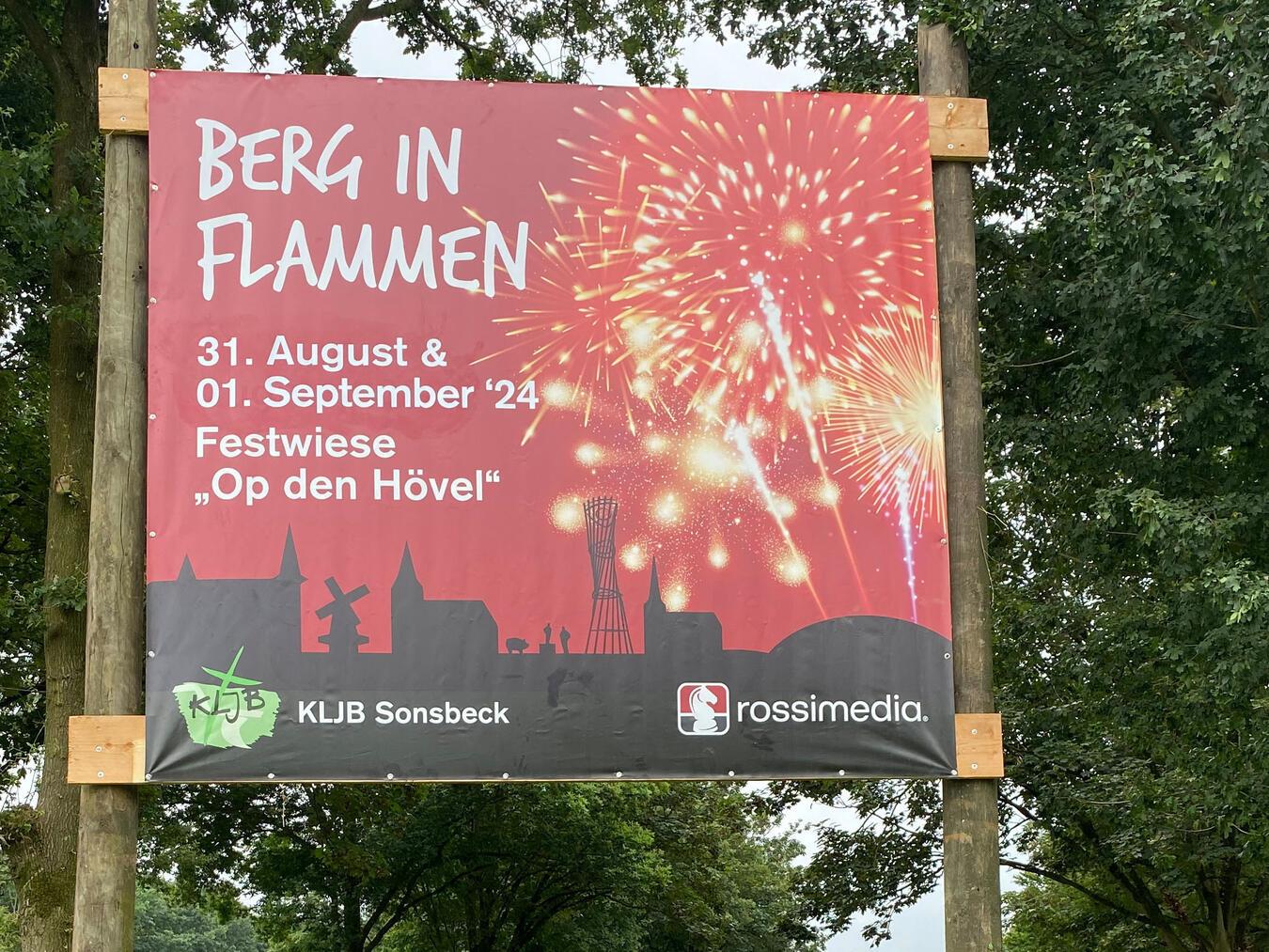 Das diesjährige Berg in Flammen ist das erste, welches im zweijährigen Rhythmus stattfindet. Foto: KLJB Sonsbeck