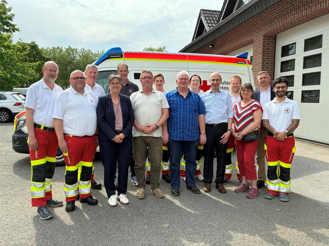 Das DRK Alpen plant eine große Investition in die Zukunft: Den Bau einer Rettungswache, hinter dem derzeit bestehenden DRK Heim. Foto: privat