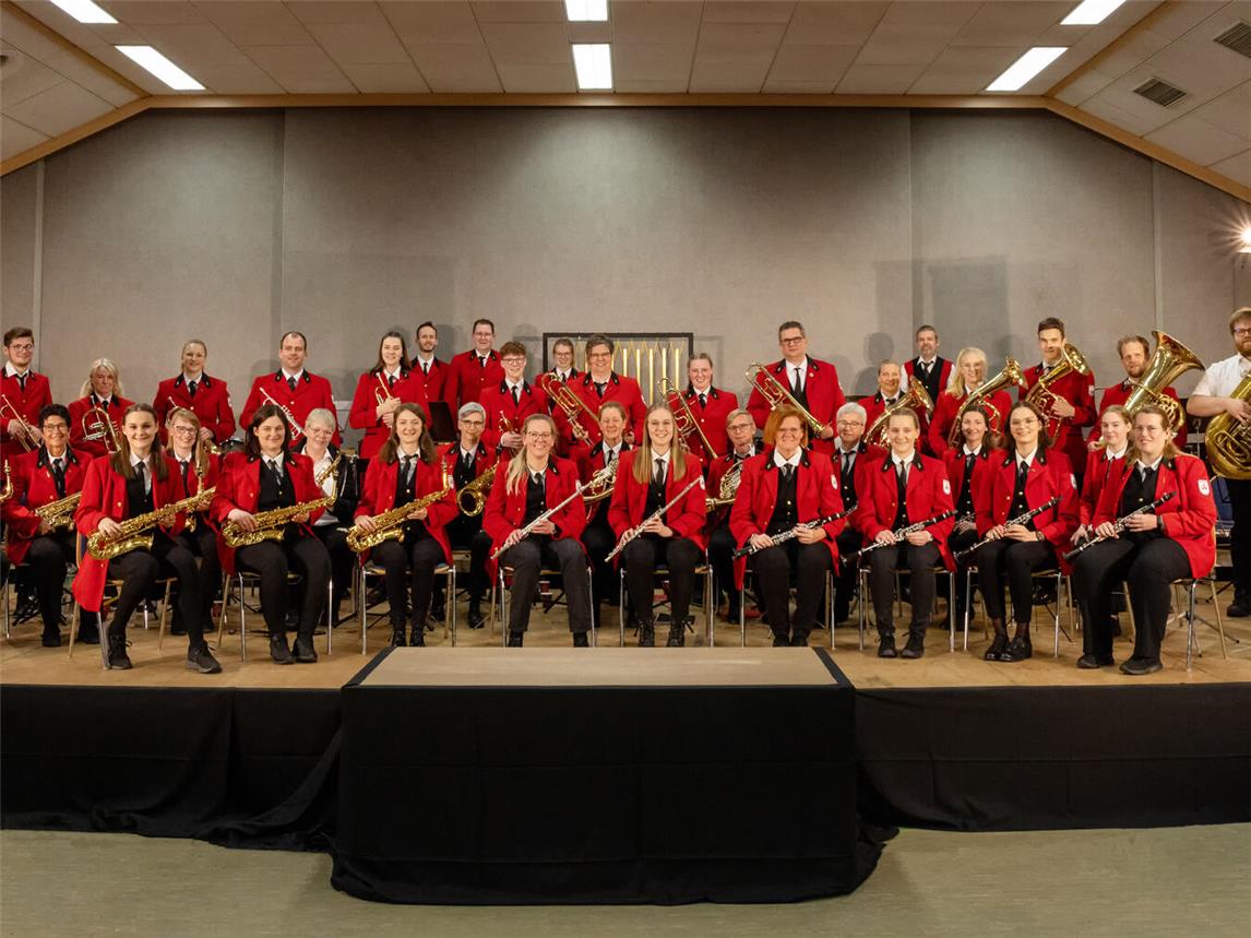 Das Dünenorchester Wissel besteht heute aus etwa 30 aktiven Musikern. Foto: Jutta Voetmann-Schluess