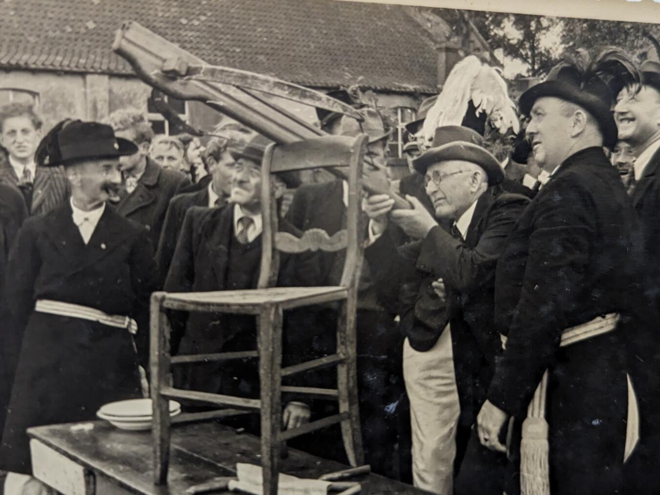 Das erste Schützenfest nach dem Zweiten Weltkrieg findet 1949 in Hüthum statt. Foto: privat