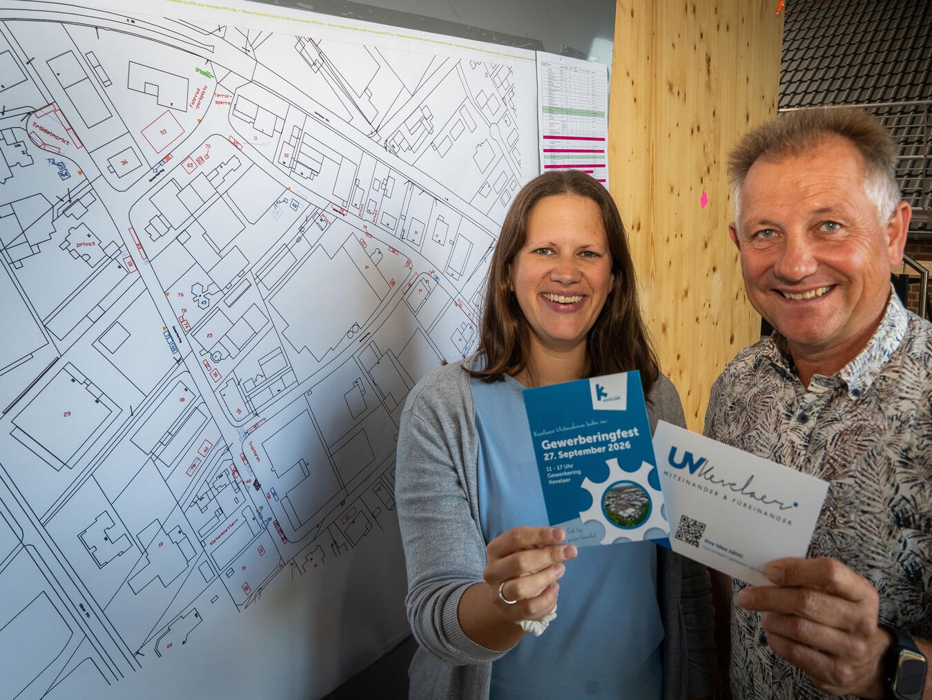 Ein Straßenfest deluxe "Unternehmerfest am Gewerbering Kevelaer mit Daniela Cox und Ludwig Beckers, organisiert von Kevelaer Marketing."