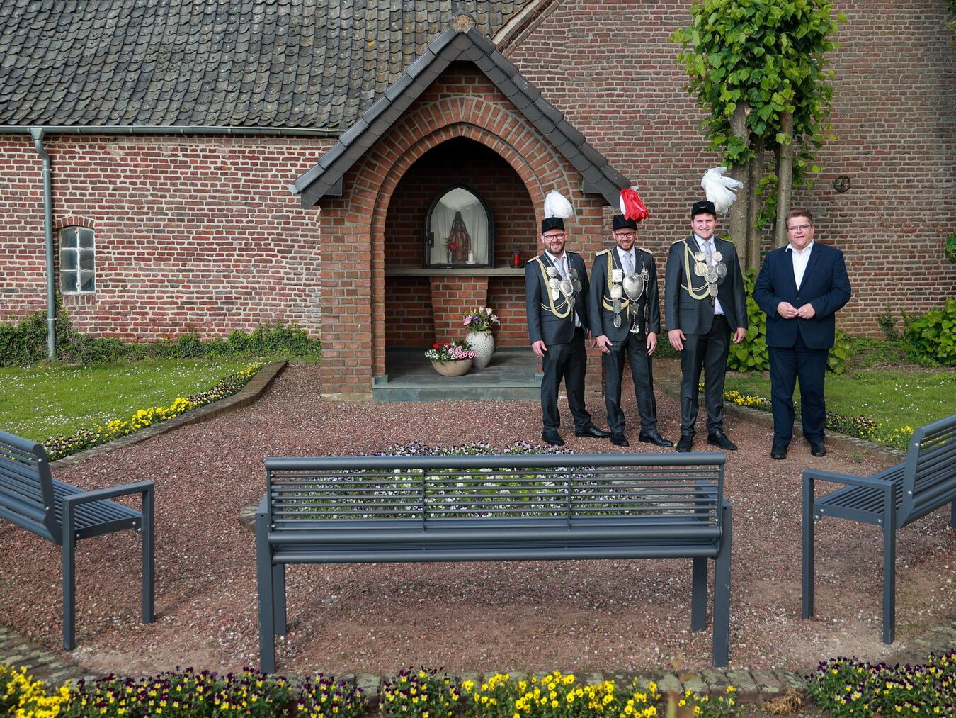 Das Foto zeigt (v.l.n.r.): Peter Arians, Andreas Hetjens, Michael Spolders und Hermann Himmes. Foto: Roger Borm